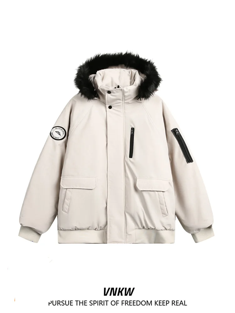 

Утепленная парка Cleanfit для пар, теплая зимняя куртка из смесового хлопка с воротником из искусственного меха, повседневная, на молнии