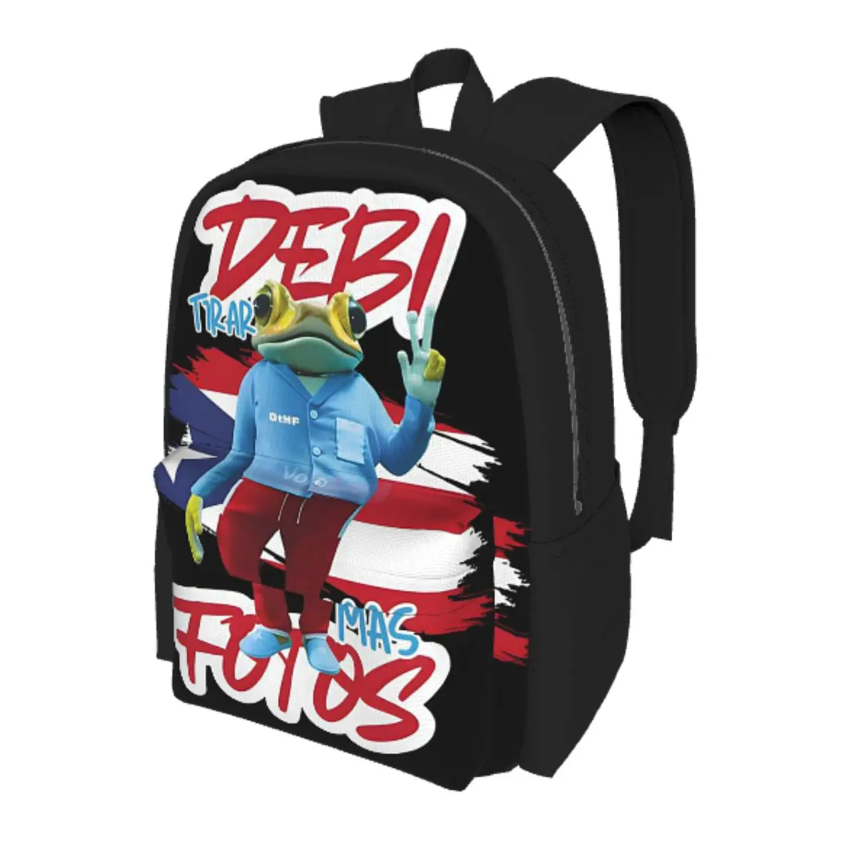 

Bad Bunny DTMF Debi Tirar Mas Fotos Student Backpack School Bag Hiking Travel Daypack for Boys Girls Bookbag Shoulder Bags
