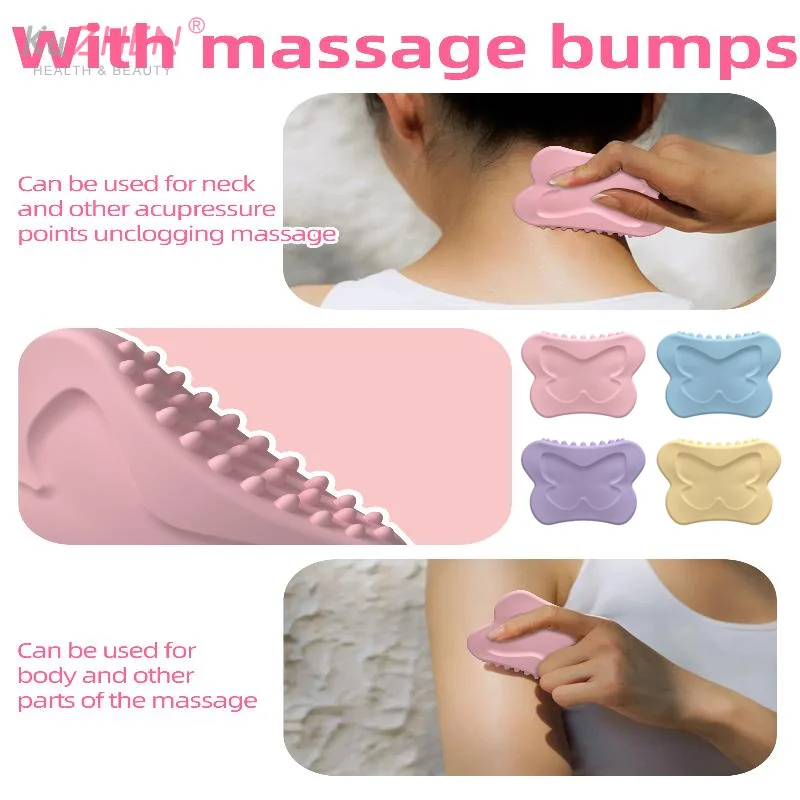 

1 шт., скребковая массажная доска для лица, силиконовая терапевтическая пластина, инструмент GuaSha, аксессуар для массажа лица, инструмент для ухода за кожей тела