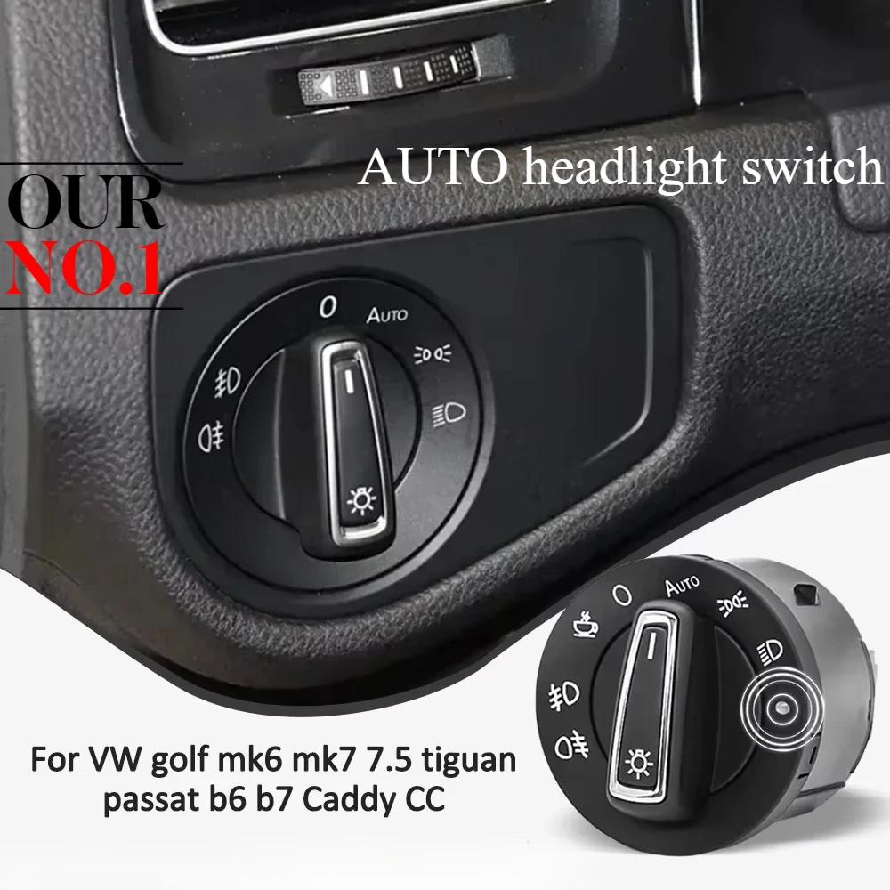 Car AUTO headlight switch sensor control fog light button module for VW golf 5 jetta MK6 passat b6 3c b7 CC beetle polo interio