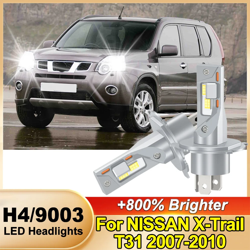 

For NISSAN X-Trail T31 2007-2010 H4 200W LED Headlight Bulbs High Low Beam Headlamp Super Bright For Enhanced Visibility