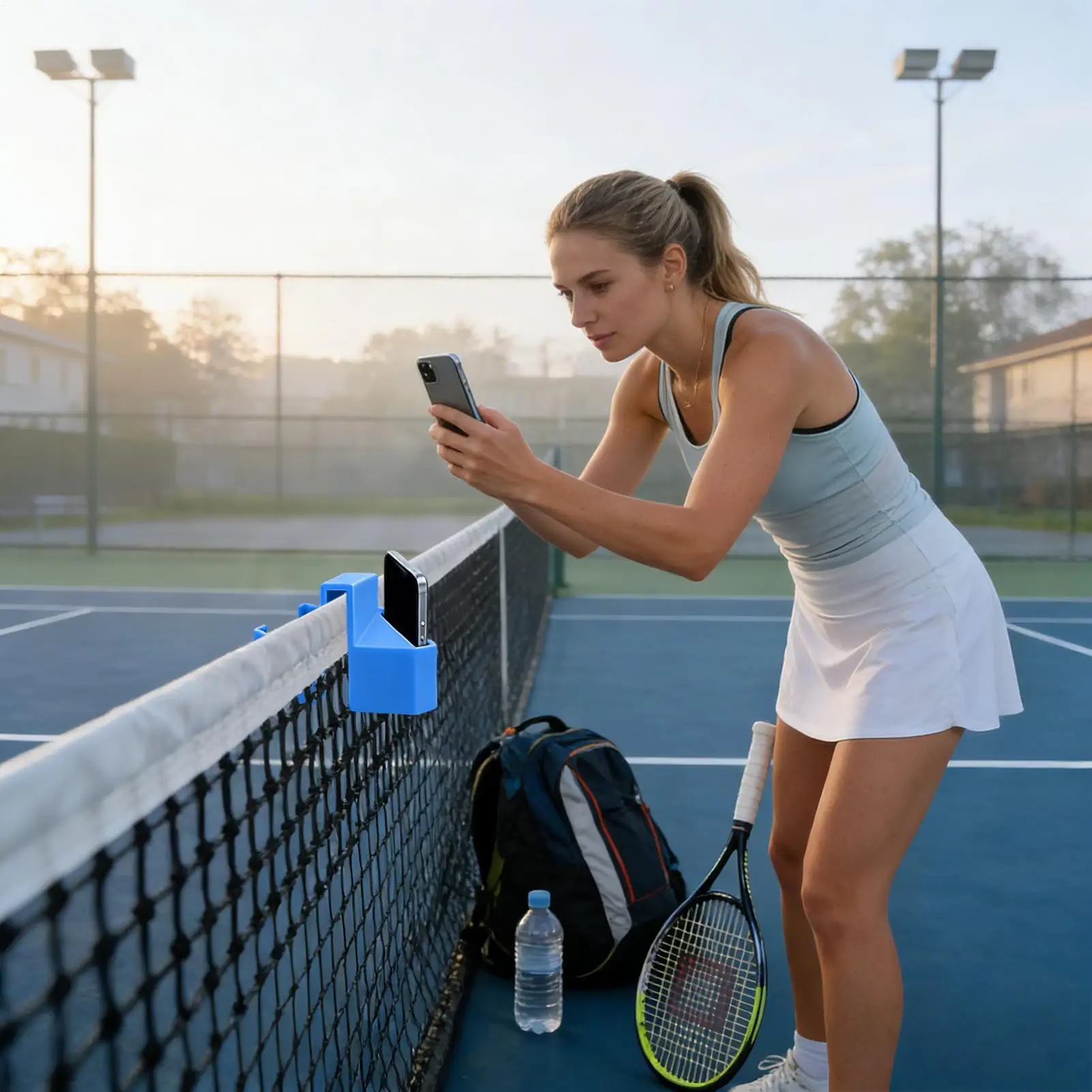 

Tennis Camera Mount Anti-Slip Ball Game Action Camera Holder Tennis Court Phone Mount for Baseball Softball Match Recording