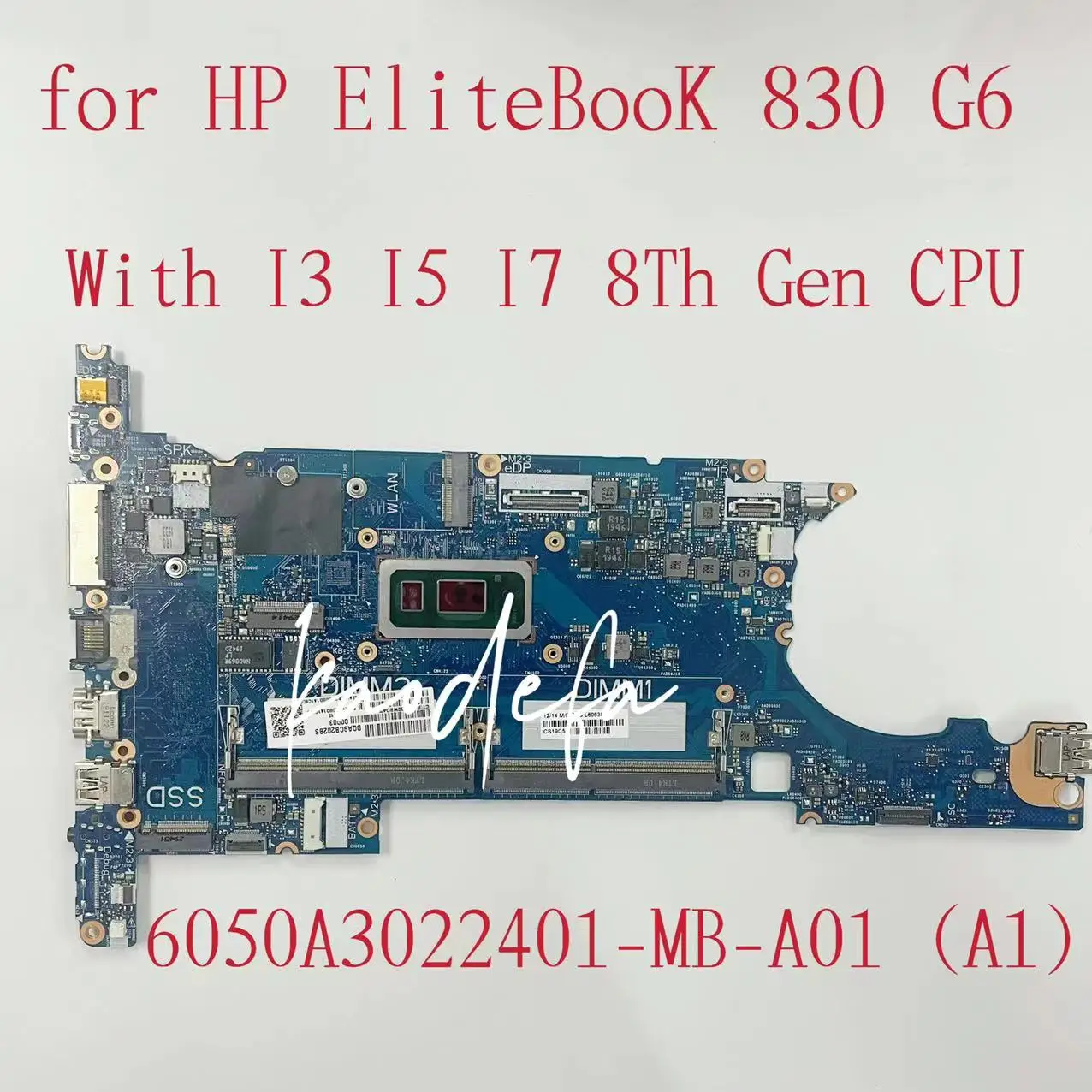 

Материнская плата 6050A3022401-MB-A01 для ноутбука HP EliteBook 830 G6 с процессором I3 I5 I7 8-го поколения DDR4