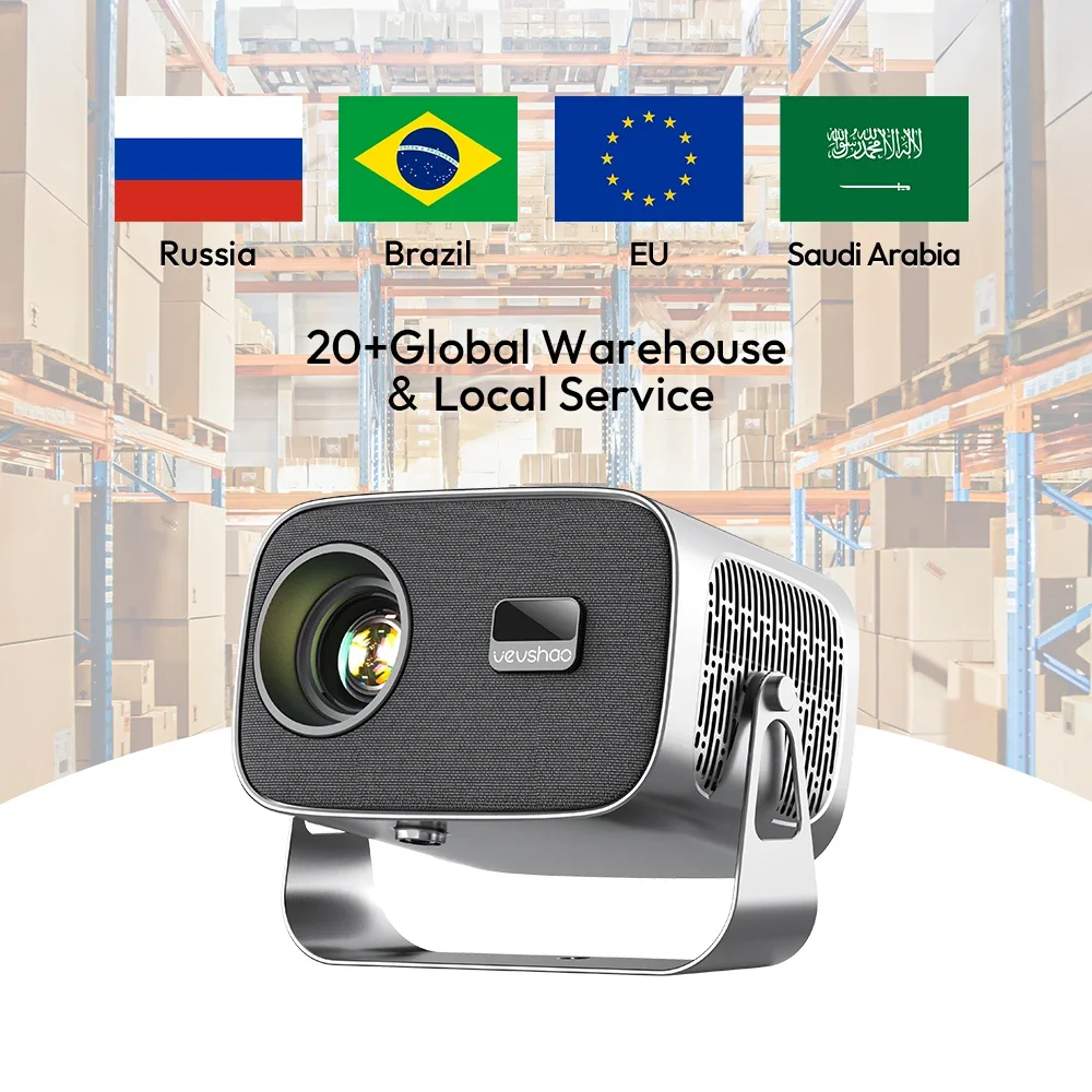 Nuovo BYINTEK Proiettore interattivo portatile con consegna veloce A12 Proiettore Android 11 girevole a LED per infocus domestico con USB