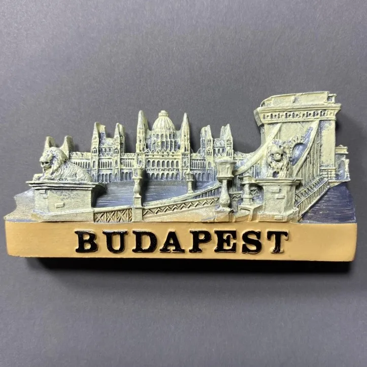 Budapest, Hungary Creative Tourism Commemorative Decorative Crafts 3D Refrigerator Stickers