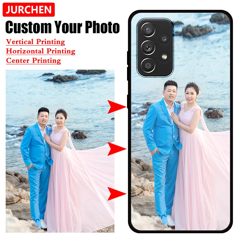 Чехол с индивидуальным фото для Samsung Galaxy A54 A53 A12 A13 A32 A22 A73 A11 A70S A03 A27 M13 M52 M54 M23 M32 M33 M34 F23 F52 A22S, стеклянный