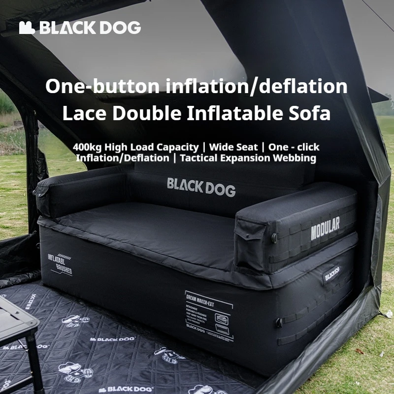 BLACKDOG Double Inflatable Sofa Quick Inflation Deflation Widened Detachable Top and Bottom Outdoor Travel Camping Tent Supplies