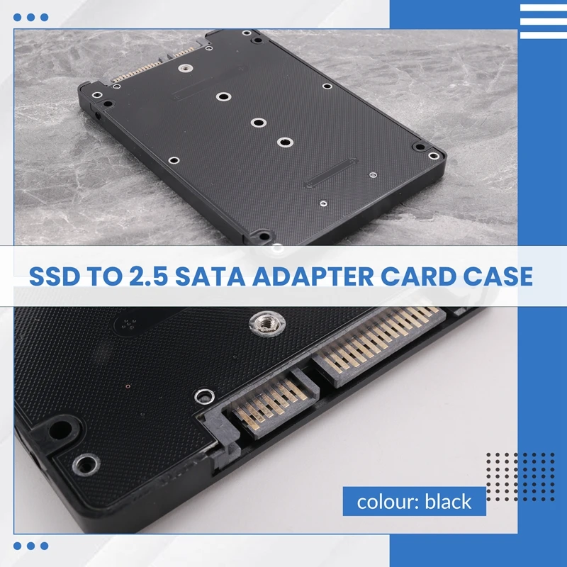 M.2 NGFF to 2.5 Inch SATA SSD/MSATA to SATA Adapter Card Case (B Key for PC Adapter M2 +M Desktop Socket NGFF )