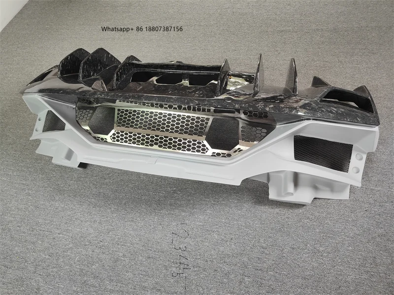

New forAventador LP700+ Upgraded SVJ Style Semi Forged Carbon Fiber Rear Bumper Bolt-On Body Kit
