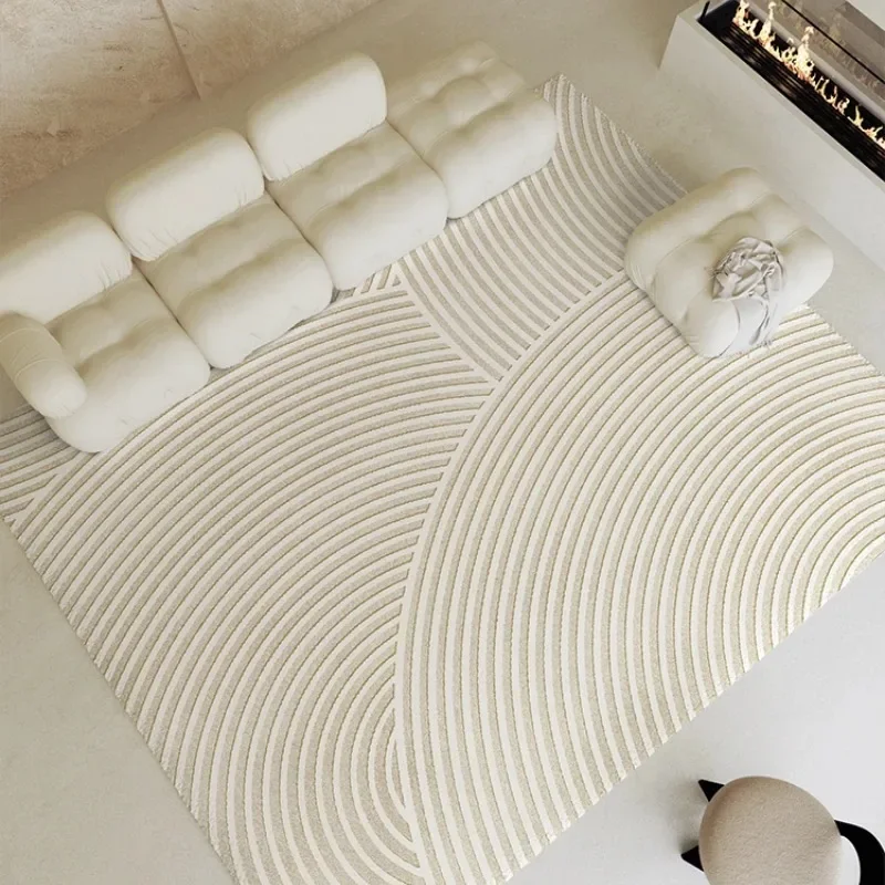 

Striped advanced decorative living room carpet non-slip bedroom thick plush rugs home cloakroom soft floor mats Ковер Tapis 러그