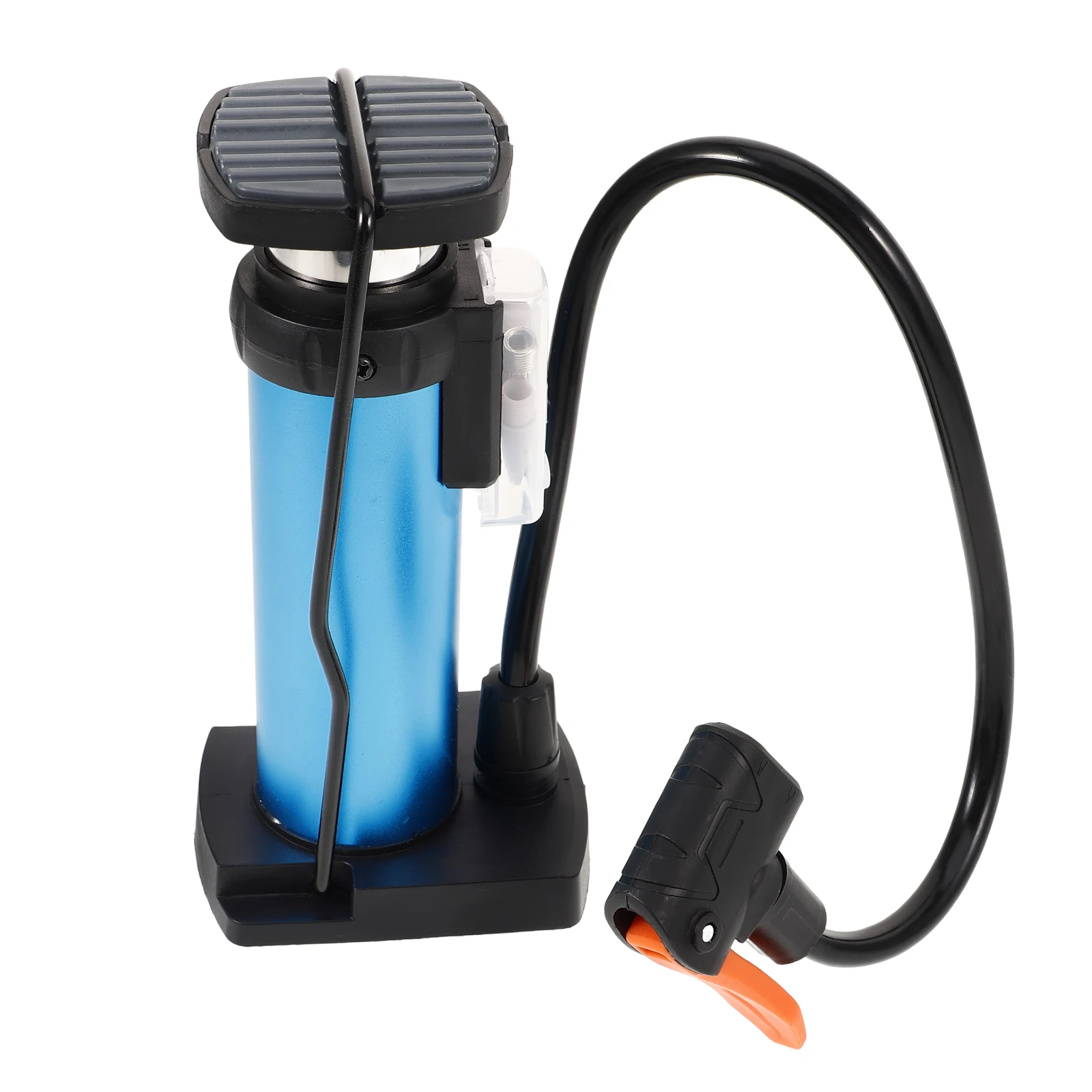 

Bike Pump Portable Mini Bike Floor Pump Foot Activated Tire & Air Pump Valves Aluminum Alloy Barrel Free Gas Needle - Free Size