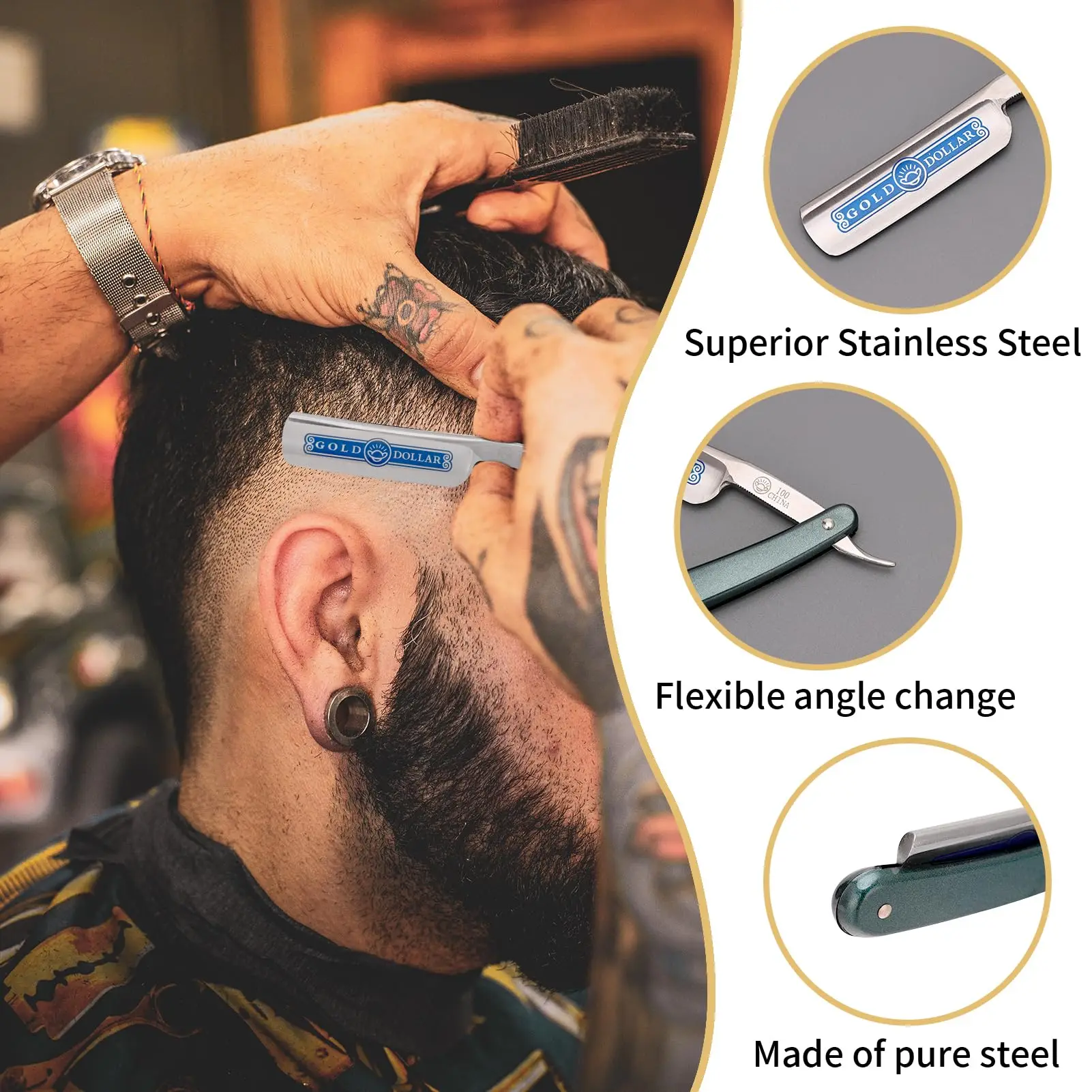 Рисунок 6 - 4 типа Парикмахерская бритва с