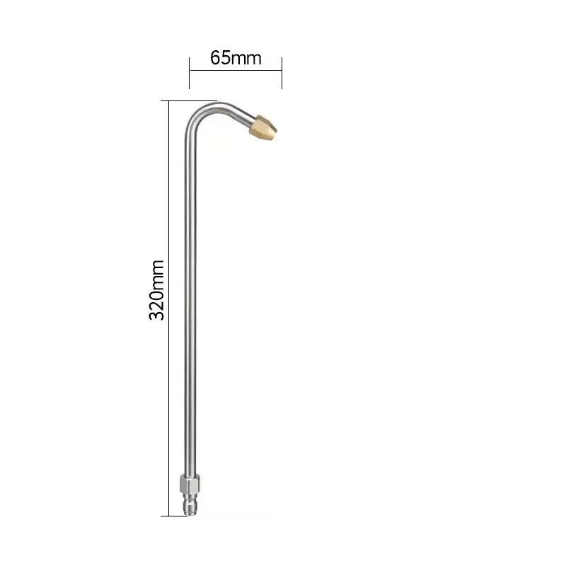 90° U-Shaped Pressure Washer Extension Wand, Fan Spray Nozzle Car Wash Cleaning Lance
