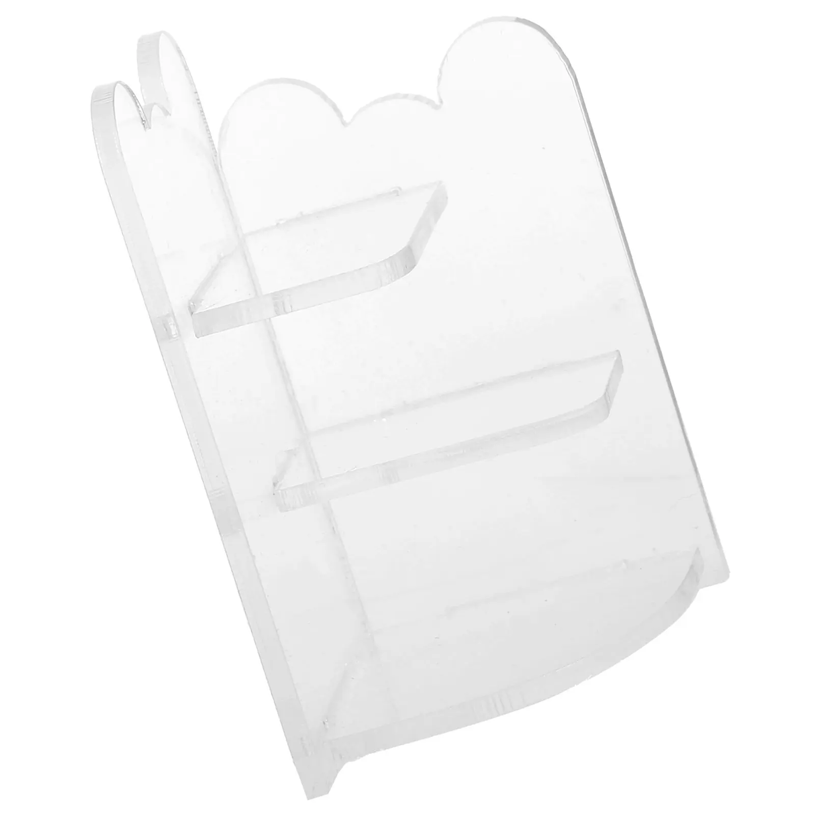 

Mini Storage Shelf Miniature Acrylic Tiered House Display Rack Creative Storage Stand for Home Decor Miniature Furniture