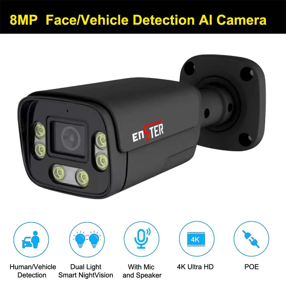 enster-4k-8mp-h265-hd-ip-camera-48v-poe-outdoor-face-detection-surveillance-ip-camera-dual-light-smart-night-vision-xmeye