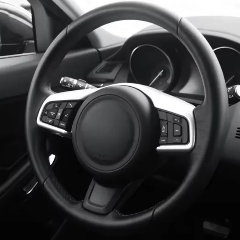 For Jaguar E-Pace Epace 2018 -2021ABS Car Body Sticker Cover Steering Wheel Interior Kit Switch Trim Lamp Frame