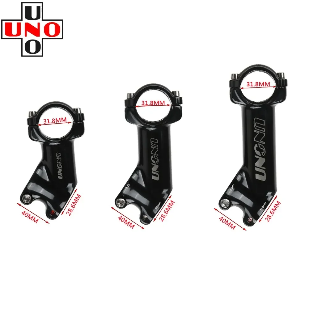 UNO Mountain Bike Stem 35° 70-110mm Aluminum Alloy