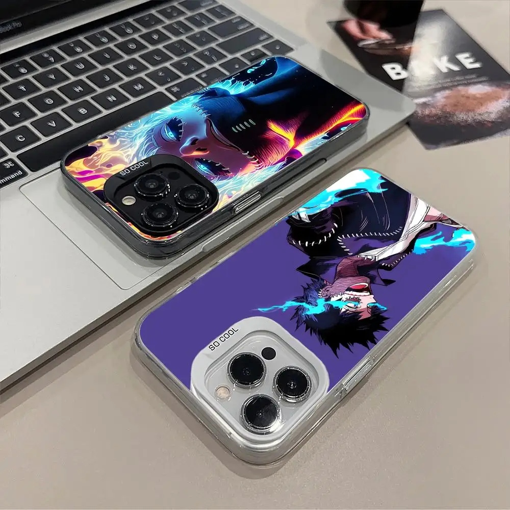 

Чехол для телефона My Hero Academia Dabi для iPhone 17, 16, 15, 14, 13, 12, 11 X XR XS 8 7 Pro Max Plus, полупрозрачный цветной защитный красивый