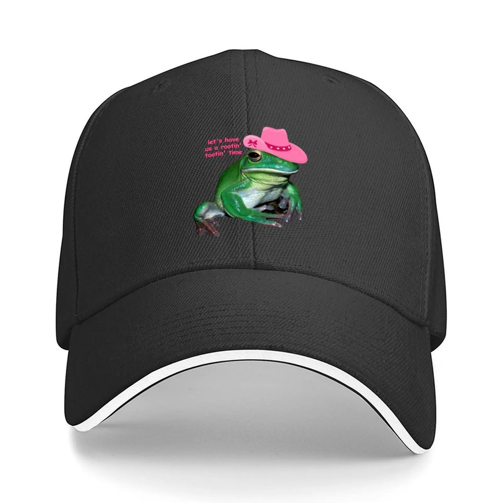 

Pink Cowboy Frog Baseball Cap Golf Wear Kids Hat tactical cap Sunscreen Mens Caps Women's