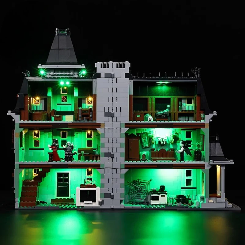 LED Lighting Set Suitable For LEGO Haunted House 10228 Building Blocks Bricks DIY Lamp Toys Set Not Include Model