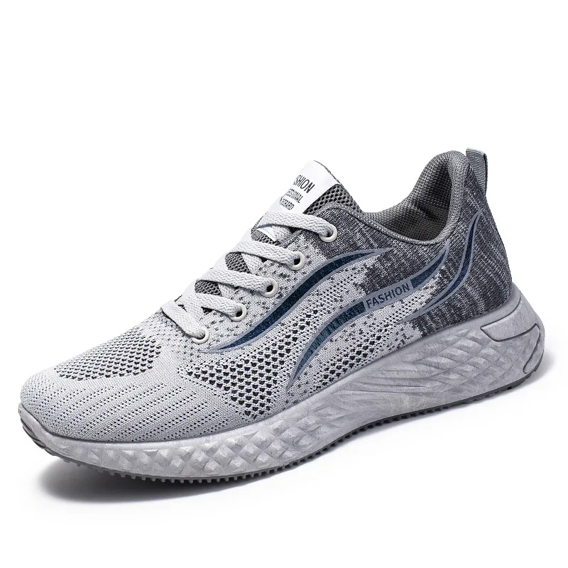 Men's breathable mesh sports shoes fashionable spring and autumn new Korean running shoes versatile and lightweight casual shoes