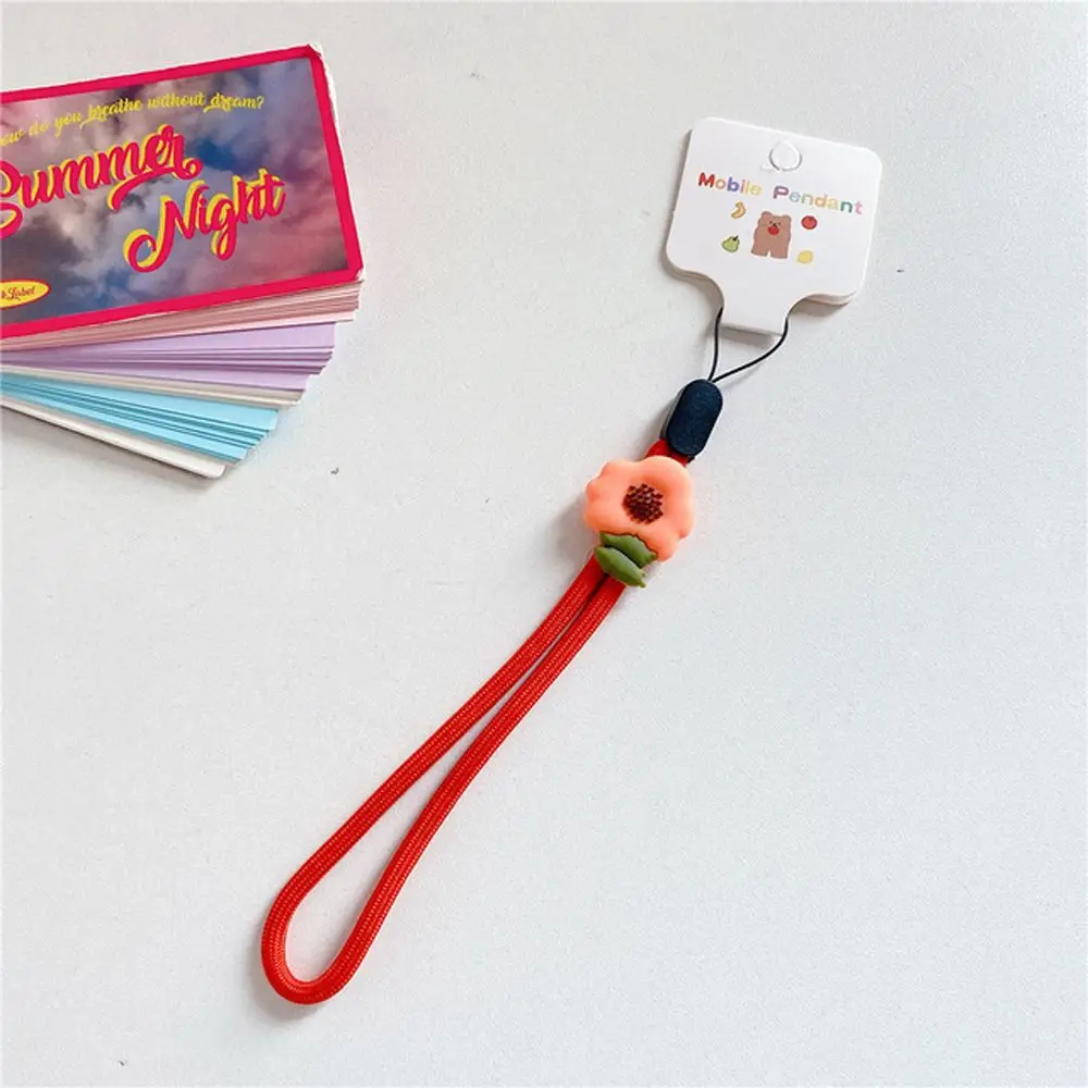 

Lost Wrist Jewelry Phone Charms Keys Short Rope Phone Hanging Rope Flowers Phone Strap Wrist Hand Lanyard Mobile Phone Lanyard