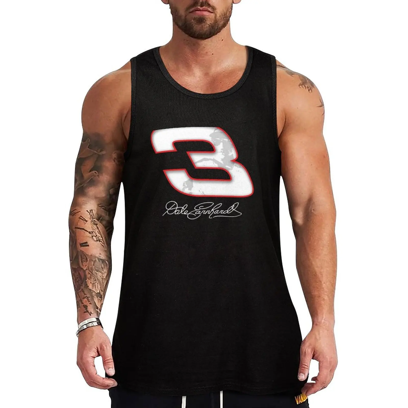 

Dale Earnhardt Man's Tank Top T-shirt Men's gym Sleeveless T-shirt gym Men's t-shirts