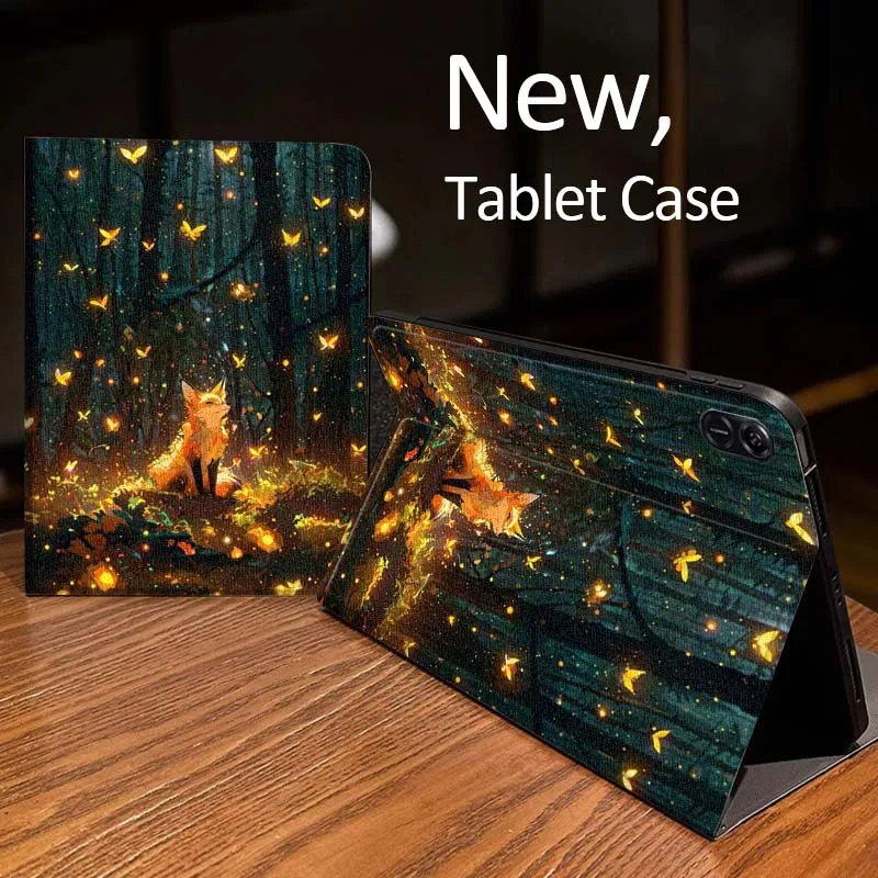 

Fox Popular Cute Art For Honor Pad Tab Magic GT GT2 6 X8 V7 V8 X9 8 9 13 X8a X9a Pro 10 12.1 12.5 Inch Tablet Case