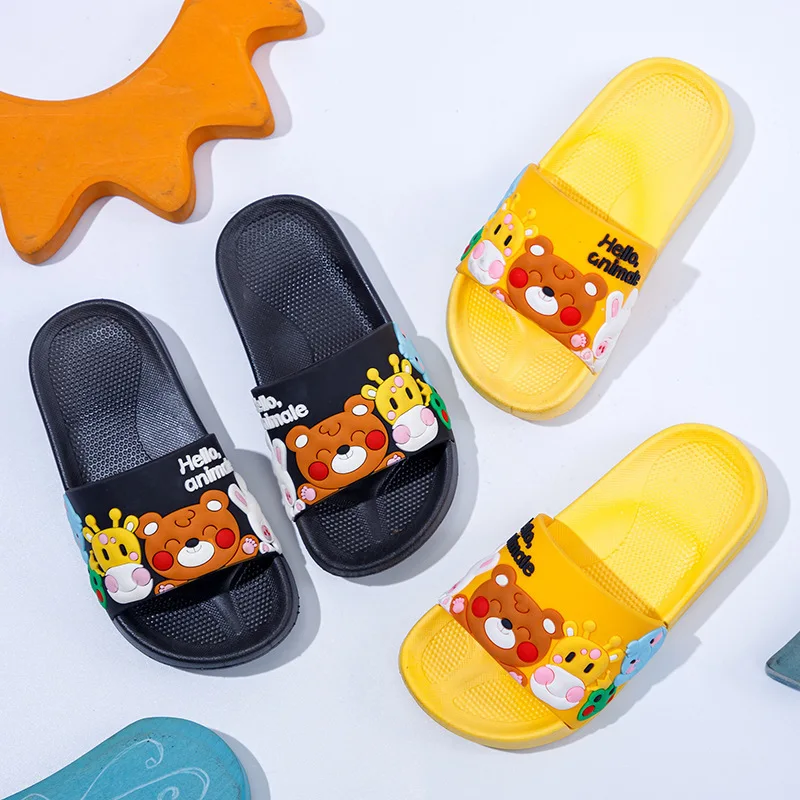 

2026 Cartoon Children Slippers Boy Girls Casual Shoes Flat Beach Water Shoes Indoor Soft Kids Cute Flip Flops for Boy Girl