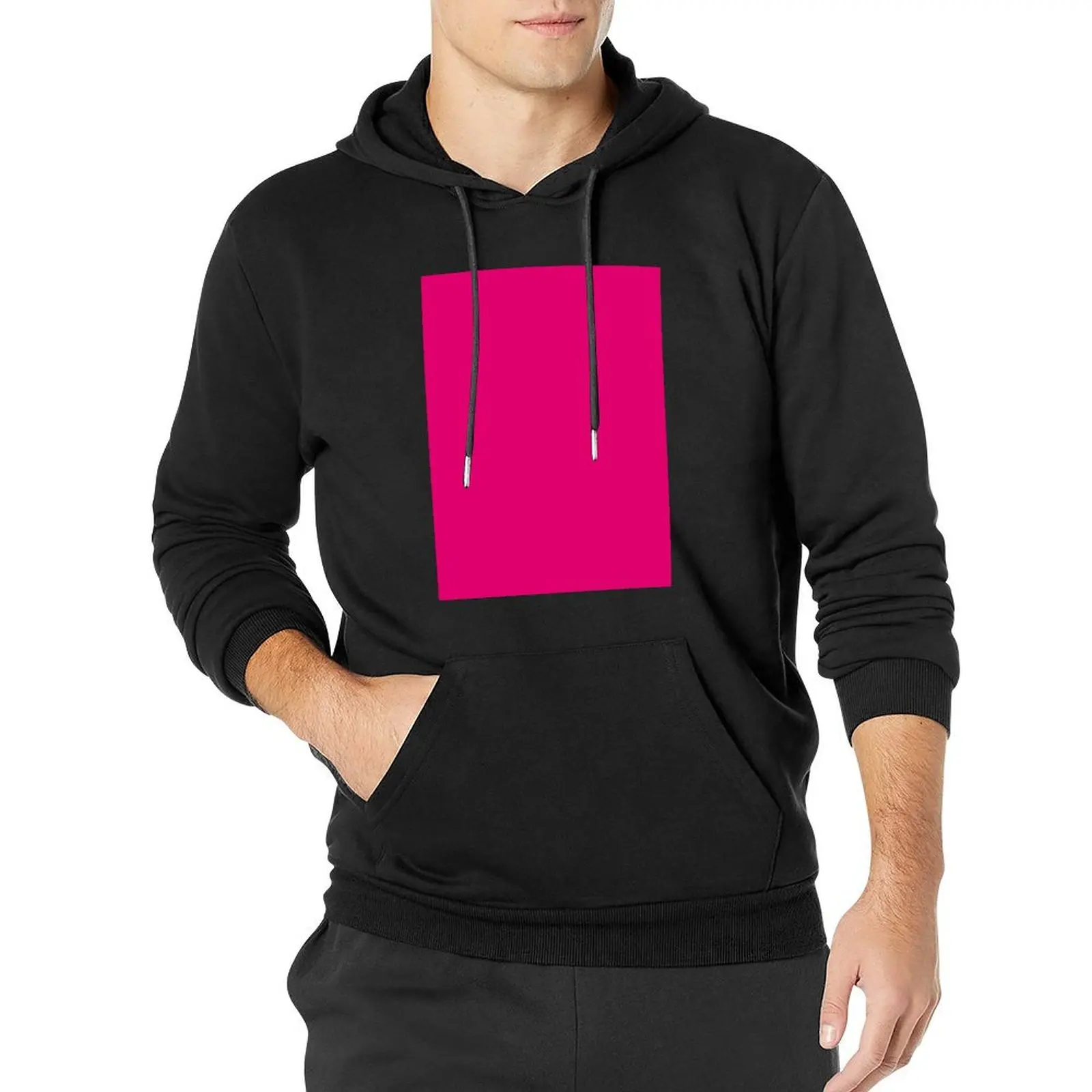 

Preppy abstract solid color hot pink fuchsia Pullover Hoodie hooded shirt anime hoodie