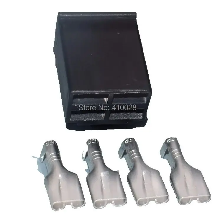 worldgolden 6.3mm 4pin Female Relay Scoket 7123-2446 Automotive Connector 4 Pin With Terminals/Pins