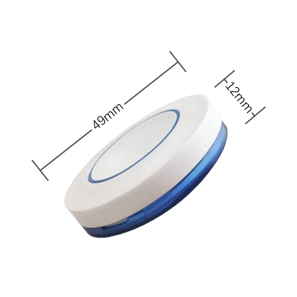 RF 433MHz Wireless Remote Control Light Switch 220V 110V 10A Relay Receiver Mini Round Button Wall Panel Switch For LED Lamp