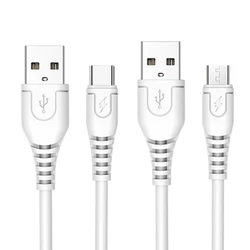 Bend Resistant USB Cable USB2.0 to USB C/USB 5Pin Fast Charging Cord Male to Male Connectors Data Transfer Wire Line