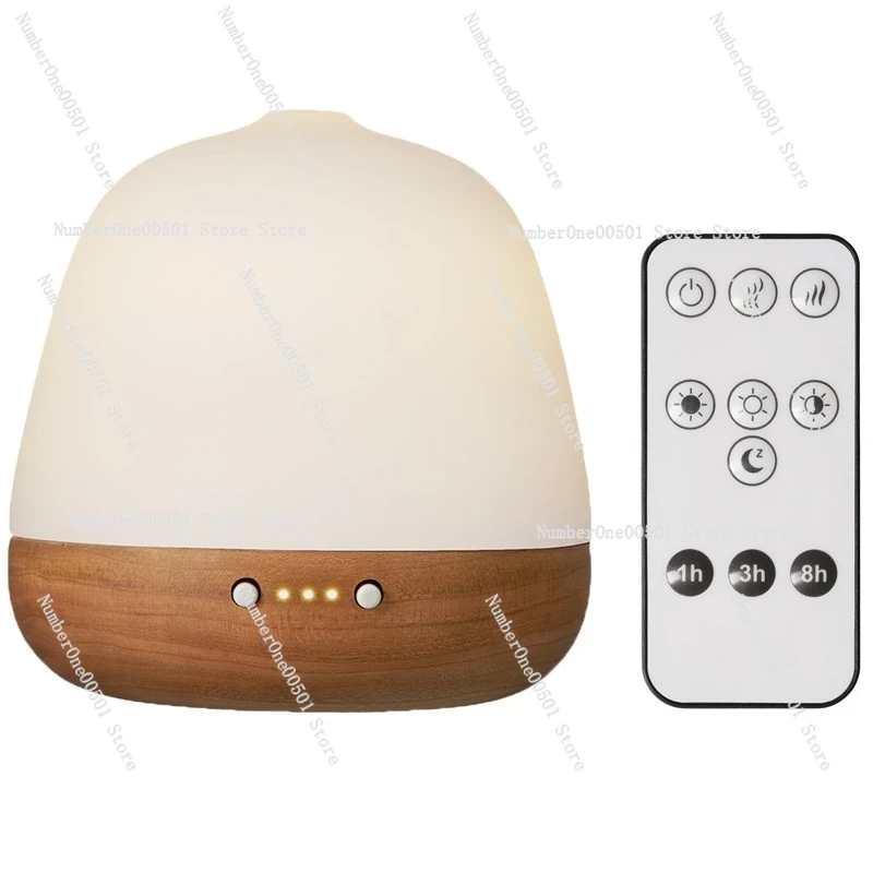

Mini Acorn Aroma Diffuser Ultrasonic Humidifier 8H Mist Wooden Base Ceramic Shell