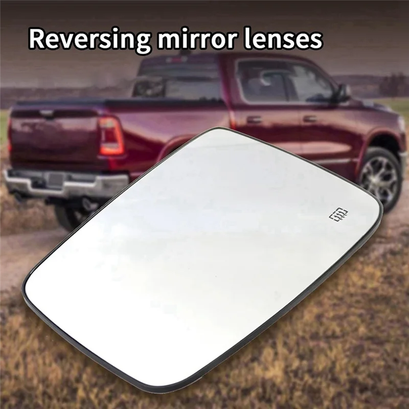 Hoja reflectora de espejo retrovisor con calefacción eléctrica para coche, para Dodge Ram 1500 2500 2010-2018 68079362AA 68079363AA-A93R