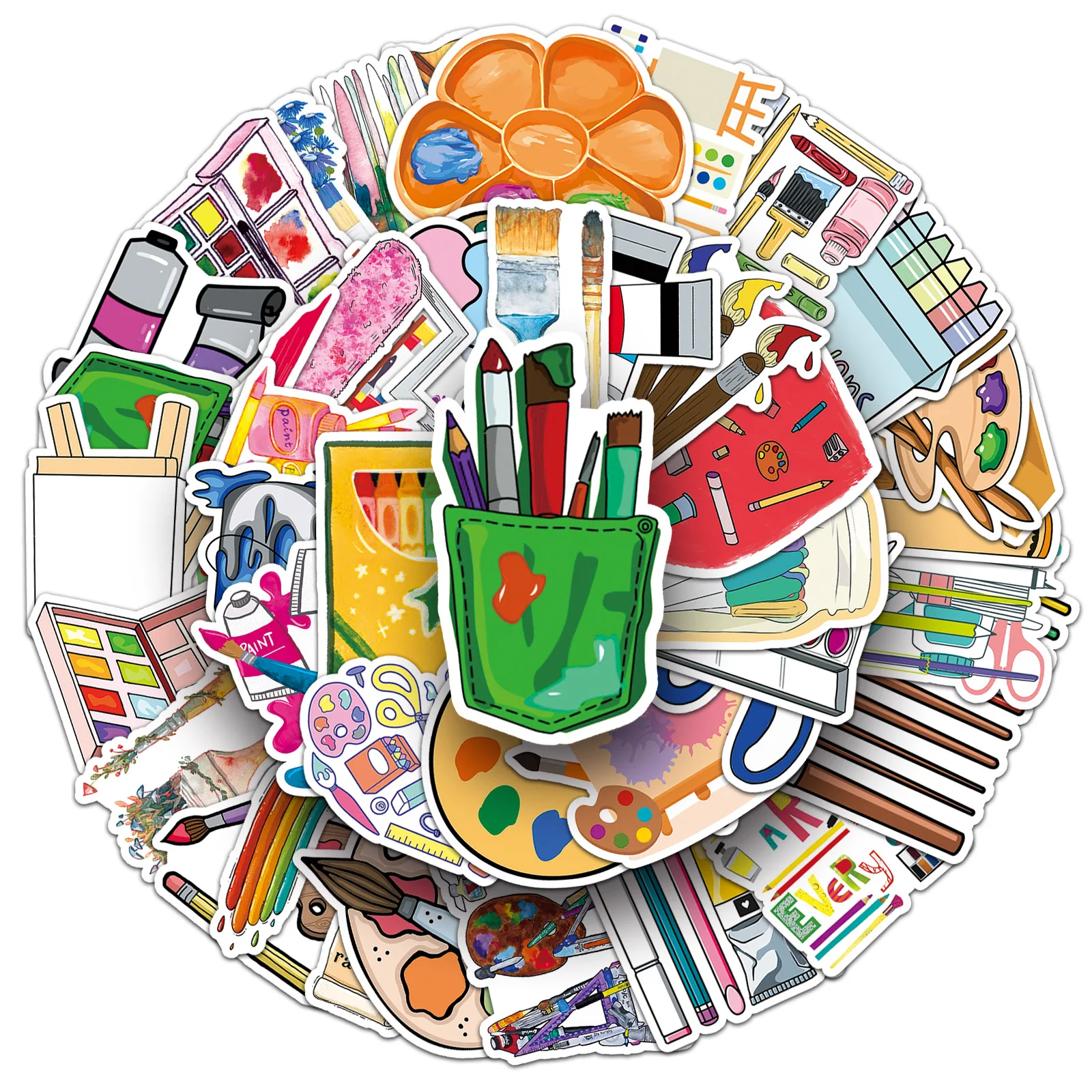 

50PCS Cartoon Painting Tool Sticker DIY Decoration Mobile Phone Case Notebook Water Cup Waterproof Graffiti Toy Gift Sticker