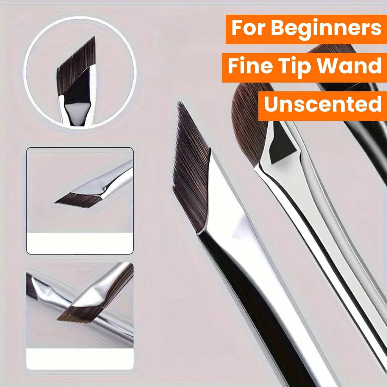 3-teilige neue Kleidungskombination, extrem feine neue Sichel-Eyeliner-Pinsel, abgeschrägte Make-up-Tools für Anfänger