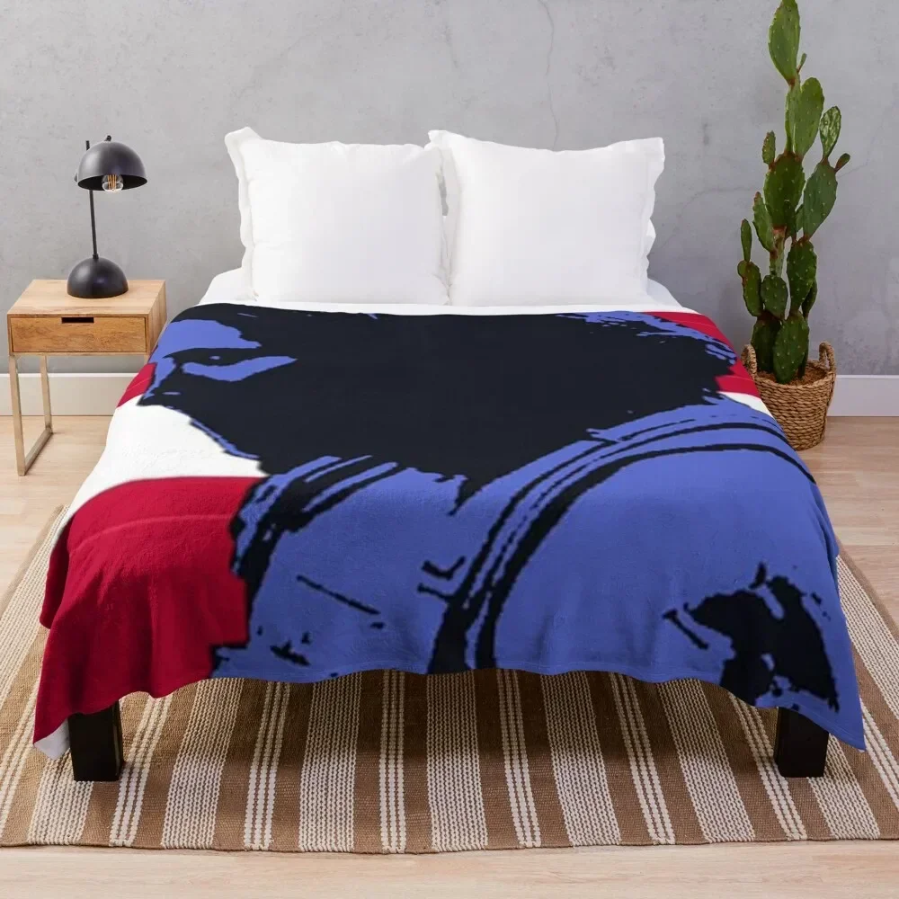 

Winter Soldier Silhouette Throw Blanket Travel bed plaid For Baby Blankets