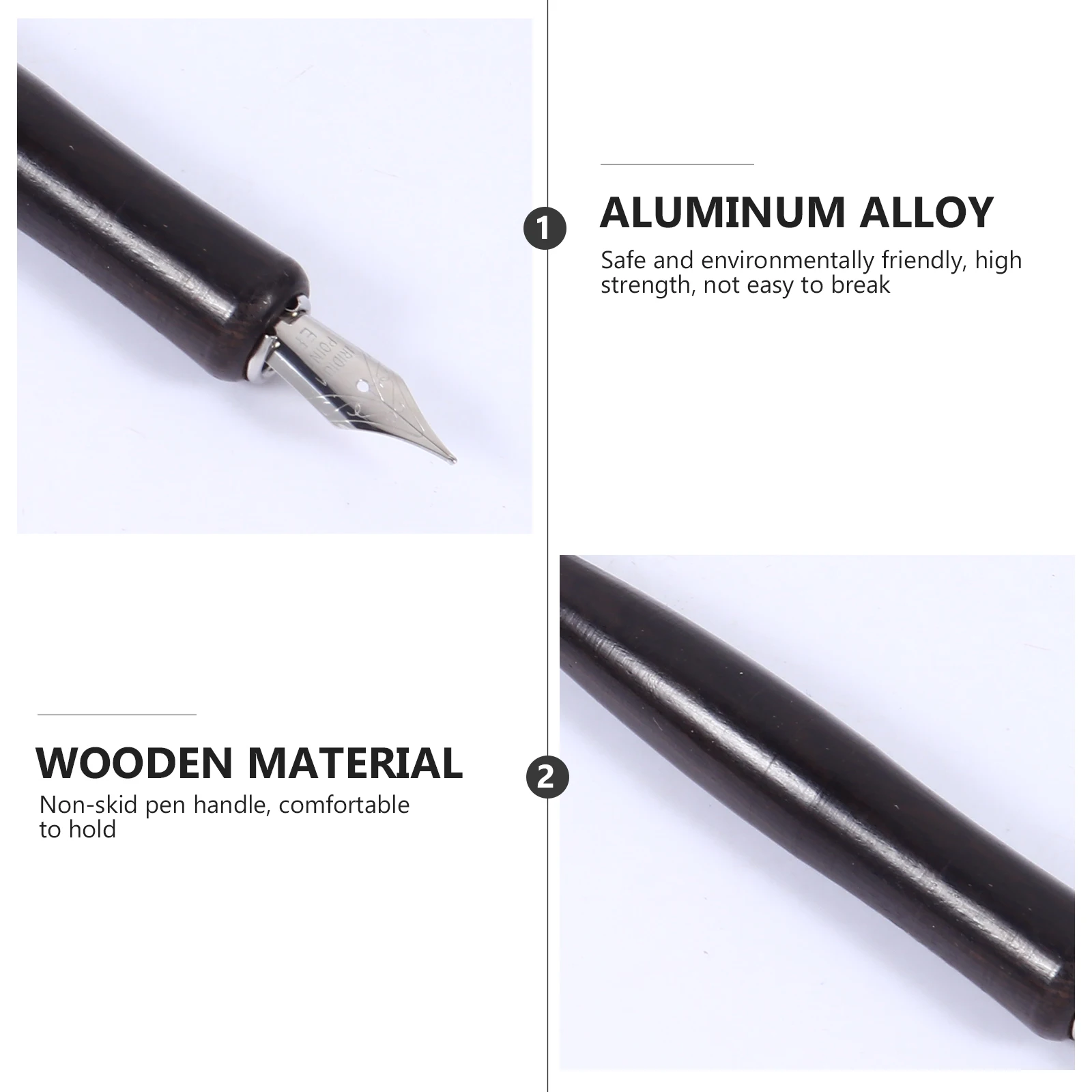 Набор ручек TEHAUX, деревянная косая ручка для студентов, ретро, письмо на день Святого Валентина, стеклянные акриловые вывески, изготовление в стиле фонтана