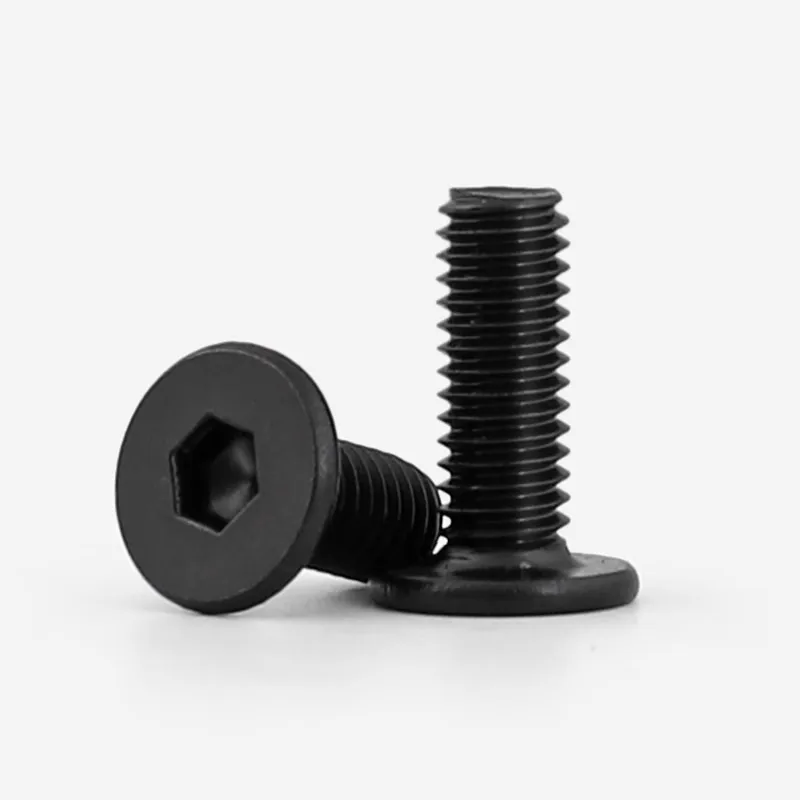 316 Stainless Steel Black M2 M3 M2.5 M3 M4 M5 M6 CM Hexagon Socket Ultra Thin Super Low Flat Head Screws Allen Cap Head Bolts