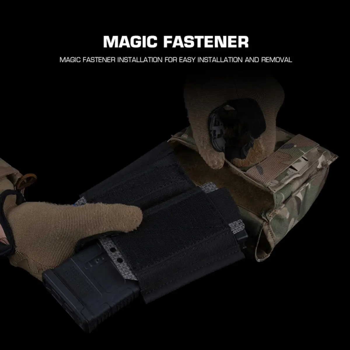 Inserto portacargador elástico con liberación rápida – Compatible ACC/MOLLE - imagen 4