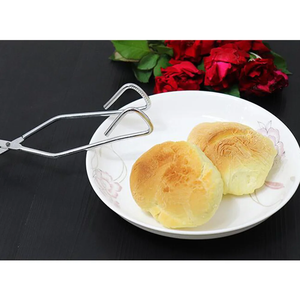 

Stainless Steel Charcoal Clip Food Scissor Tong Long Handle Non Slip Bbq Tong Baking Clamp Kitchen Cooking Serving
