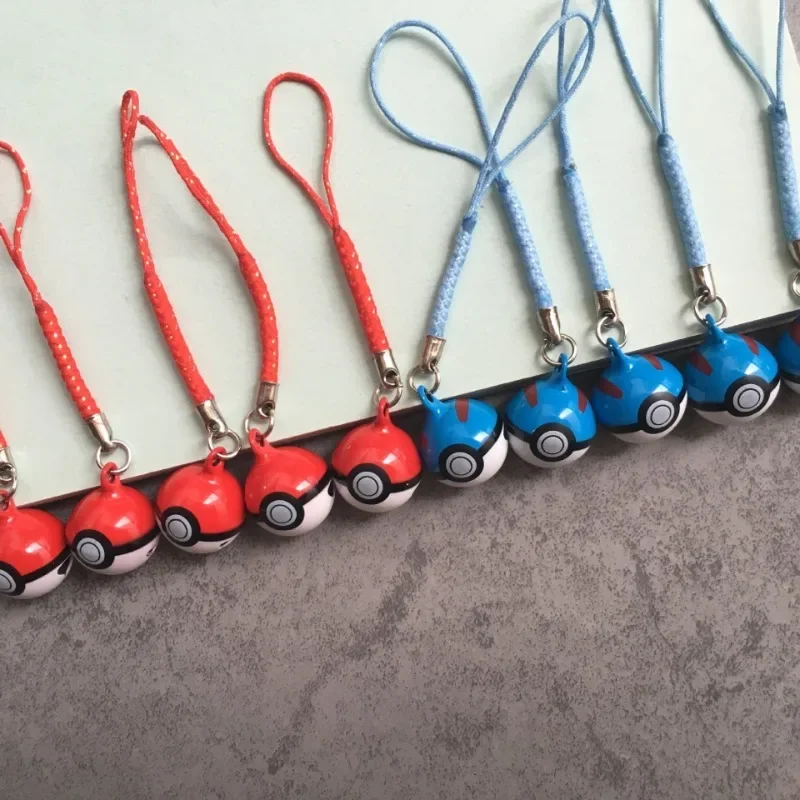 Mini Pikachu Pokeball Charms Cartoon Anime Perifere Mobiele Telefoon Ketting DIY Mode Leuke Creatieve Decoratie Telefoon Lanyard Gift