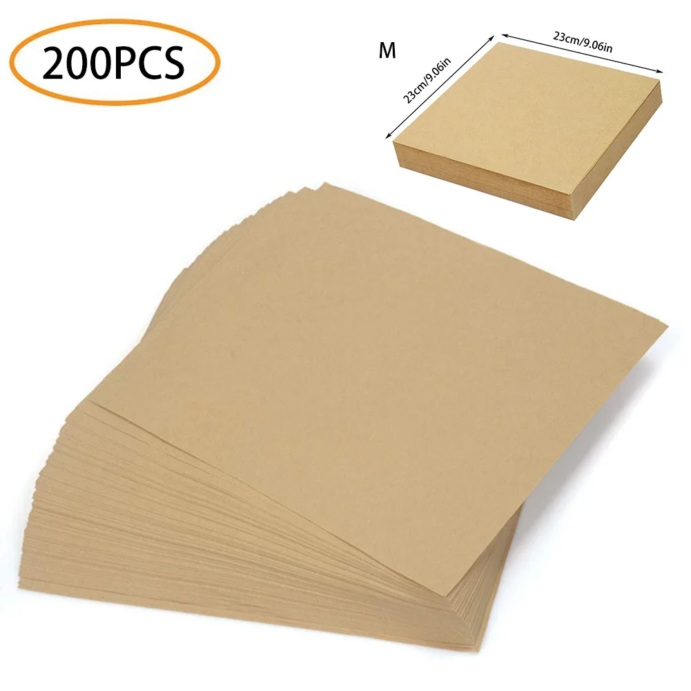 Brand new safe 200 sheets kraft paper hamburger wrappers greaseproof paper packaging laminated pallet paper food wrappers