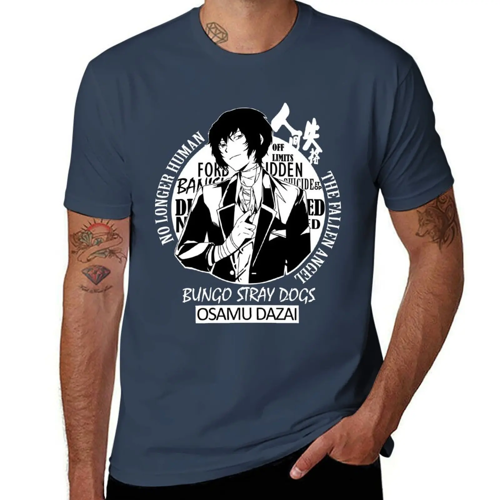 

Osamu Dazai T-Shirt Work Short Sleeve Cotton Top