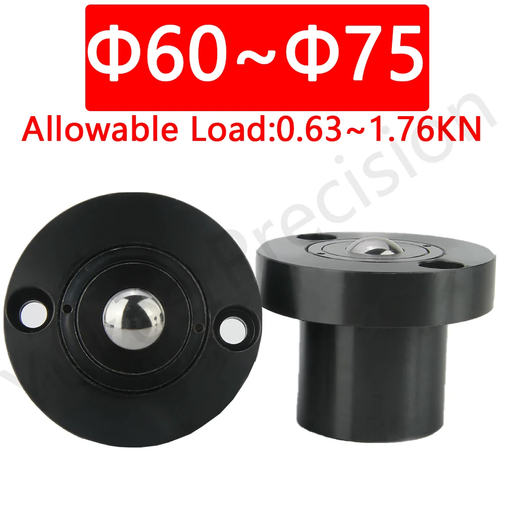 

YK341 Carbon Steel With Black Oxide Ball Flanged Type With Spring Universal Ball Downward Use Roller Ball Transfer Bearings