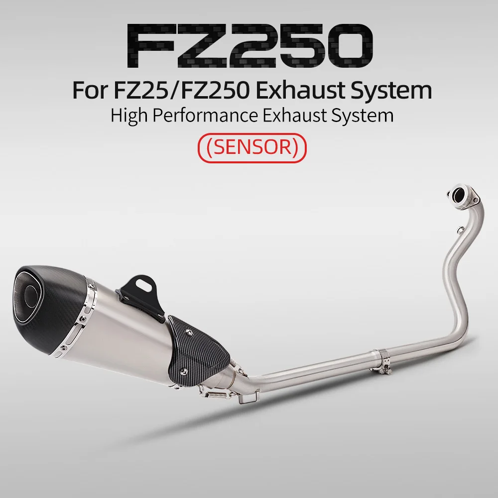 

Для FZ25 FZ250 передняя соединительная труба, стальная выхлопная труба мотоцикла, колено, соединительная труба 51 мм SF 250, выхлопная труба
