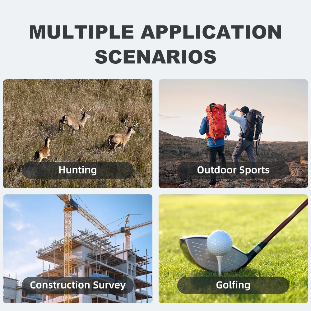 Лазерный дальномер с боковым экраном Nohawk с баллистической компенсацией для гольфа, флагманский замок и функция режима памяти вибрации