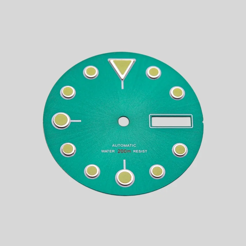 

NH36 Watch Dial Fit For SKX007 SPRD 6105 Tuna SPB185 SPB187 Watch Cases Feet 3.0 3.8 4.1 Green Luminous Dial 28.5mm Dial