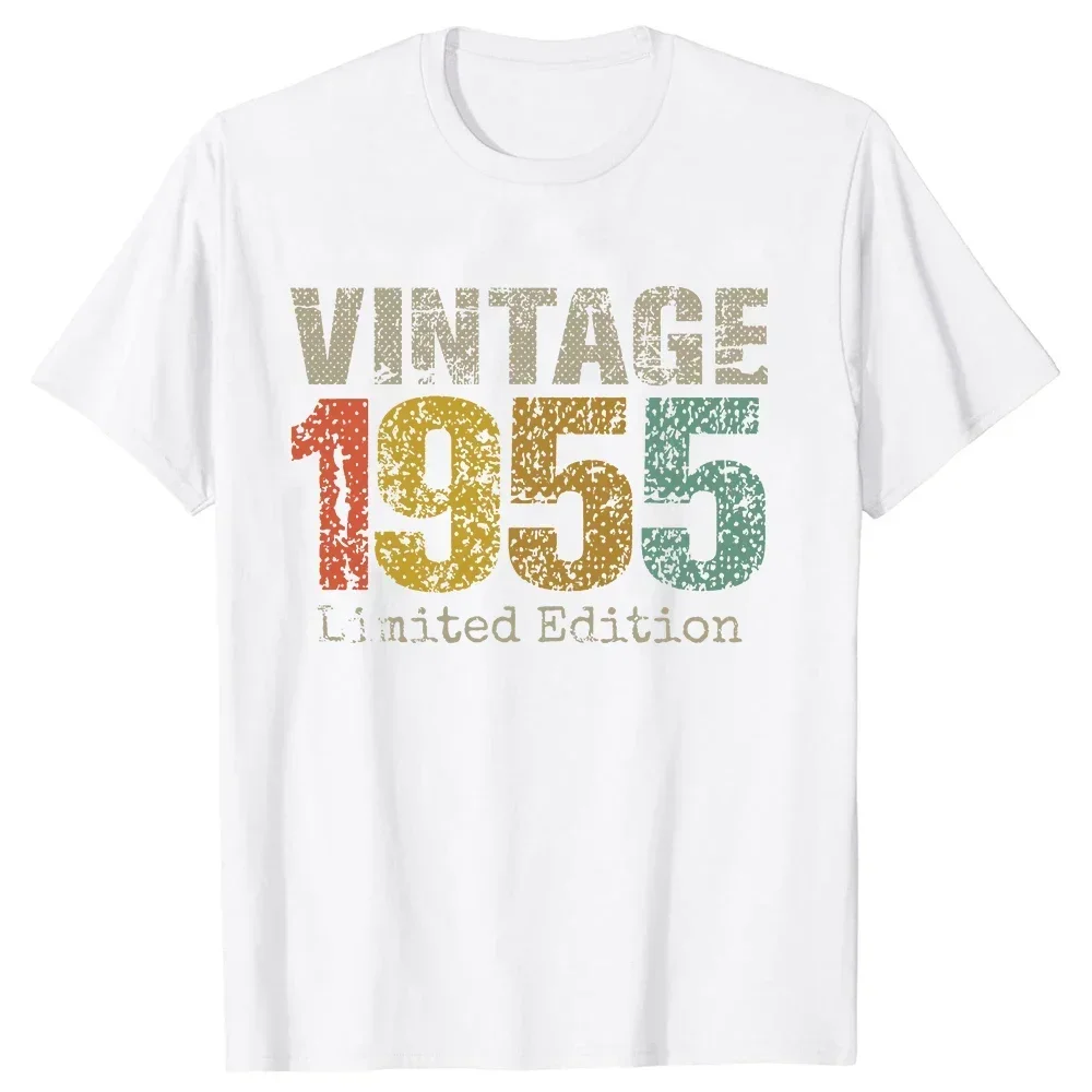 Funny Made In 1955 All Original Parts T Shirts Graphic Cotton Streetwear Short Sleeve Birthday Gifts Summer Style T-shirt Men